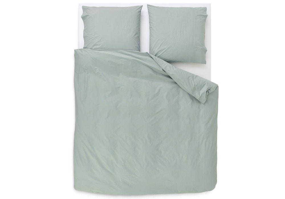 Die Bettwäsche "ten" aus 100% Baumwoll Perkal mit modernem Stone-Washed-Effekt 
