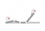 Einstellungsmöglichkeiten: Kopf 5-stufig, Oberkörper/Rücken 6-stufig, Knie-Knick 3-stufig